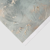 Papier Mousseline Motif de Demask Effet Embossé Baroque Blue Gold (Détail)