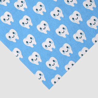 Papier Mousseline Motif de dent souriante mignonne