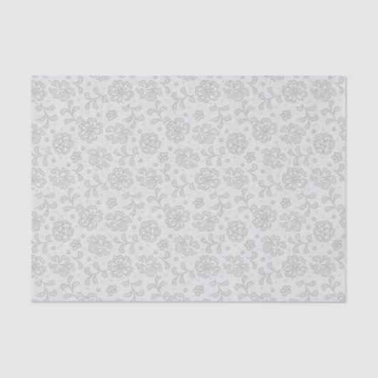 Papier Mousseline Motif de dentelle, cru 1 de fleur (Recto)