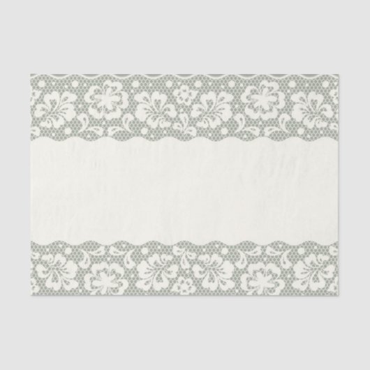 Papier Mousseline Motif de dentelle, cru 5 de fleur (Recto)