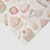 Papier Mousseline Motif de dessert sucré à la cuisson (Détail)