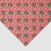 Papier Mousseline Motif de dessin de pastèque (Détail)