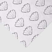 Papier Mousseline Motif de dessin Esquisse de coquillage (Détail)