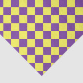 Papier Mousseline Motif de diamant jaune pourpre Checker (Détail)