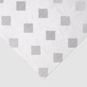 Papier Mousseline Motif de diamants blanc gris argenté décoratif (Détail)