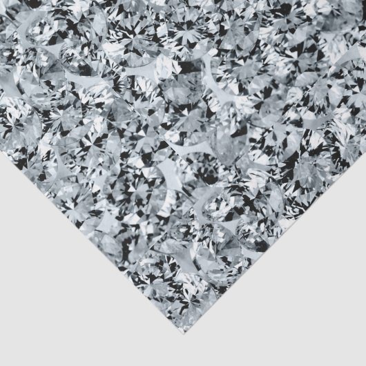 Papier Mousseline Motif de diamants blancs (Détail)