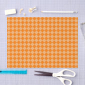 Papier Mousseline Motif de diamants orange combiné par STaylor (Artisanat)