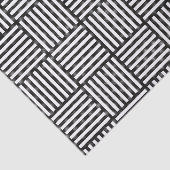 Papier Mousseline Motif DE DIAMONDE NOIR ET BLANC D'ORIGINE (Détail)