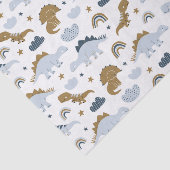 Papier Mousseline Motif de dinosaure arc-en-ciel mignon (Détail)