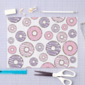 Papier Mousseline Motif De Donuts, Donuts Roses, Donuts Violets (Artisanat)