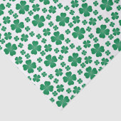 Papier Mousseline Motif de fermeture à quatre feuilles vert (Détail)