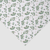 Papier Mousseline Motif de feuillage d'arbre de dollar en argent (Détail)