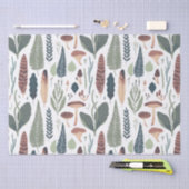 Papier Mousseline Motif de feuillage forestier moderne (Artisanat)