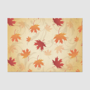 Papier Mousseline Motif de feuille d'automne
