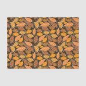 Papier Mousseline Motif de feuille d'automne (Recto)