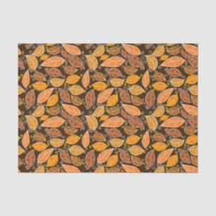 Papier Mousseline Motif de feuille d'automne