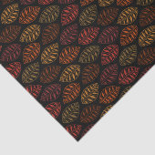 Papier Mousseline Motif de feuille d'automne d'automne (Détail)