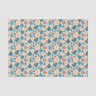 Papier Mousseline Motif de feuille de Monstera Tropical - Nature col