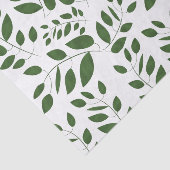 Papier Mousseline Motif de feuilles vertes (Détail)