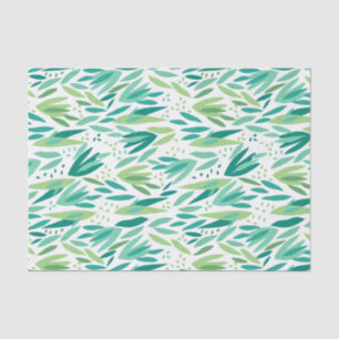 Papier Mousseline Motif de feuilles vertes tropicales