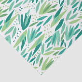 Papier Mousseline Motif de feuilles vertes tropicales (Détail)