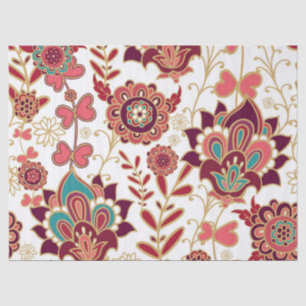 Papier Mousseline Motif de fleur chic de Boho de hippie de Bohème de