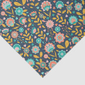 Papier Mousseline Motif de fleur d'art populaire (Détail)