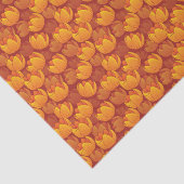 Papier Mousseline Motif de fleur d'or (Détail)