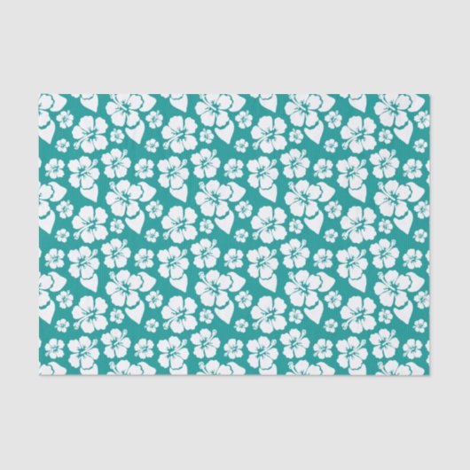 Papier Mousseline Motif de fleur hawaïen de ketmie (Recto)