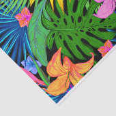 Papier Mousseline Motif de fleur tropical hawaïen (Détail)