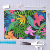 Papier Mousseline Motif de fleur tropical hawaïen (Artisanat)