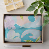 Papier Mousseline Motif de fleurs (Cadeau)