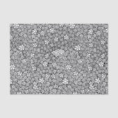 Papier Mousseline Motif de fleurs à main (Recto)