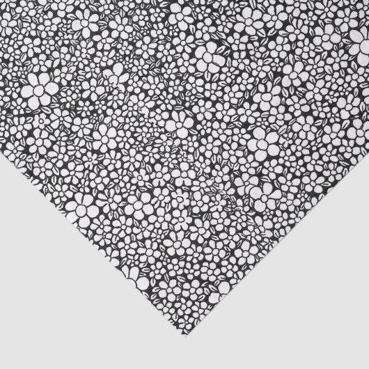 Papier Mousseline Motif de fleurs à main (Détail)