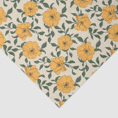 Papier Mousseline Motif de fleurs de crapaud orange (Détail)