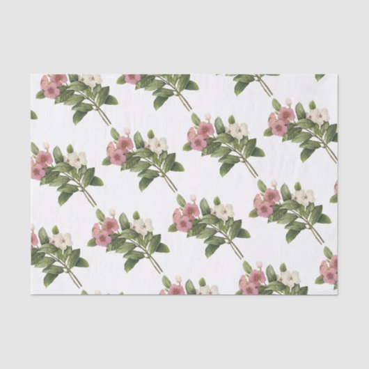 Papier Mousseline Motif de fleurs de périphérie (Recto)