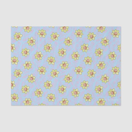 Papier Mousseline Motif de fleurs Morty (Recto)