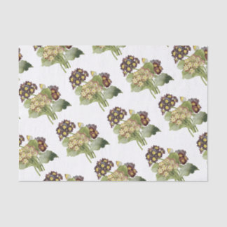 Papier Mousseline Motif de fleurs Primula