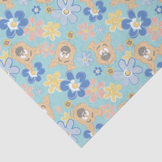 Papier Mousseline Motif de fleurs Scooby-Doo (Détail)