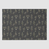 Papier Mousseline Motif de forêt d'arbres verts (Recto)