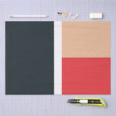 Papier Mousseline Motif de formes géométriques colorées (Artisanat)