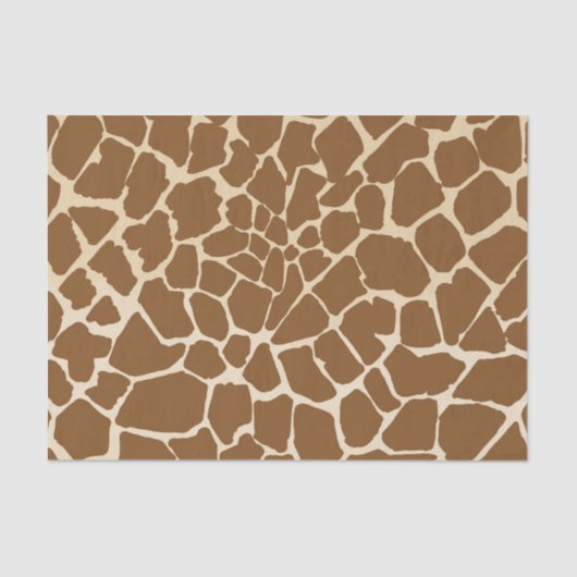 Papier Mousseline Motif de fourrure Giraffe Imprimer (Recto)