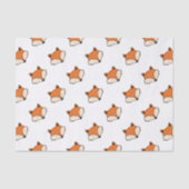 Papier Mousseline Motif de Fox (Recto)
