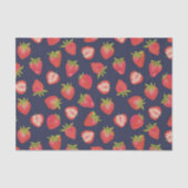 Papier Mousseline Motif de fraise d'été (Recto)