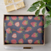 Papier Mousseline Motif de fraise d'été (Cadeau)