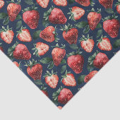 Papier Mousseline Motif de fraise Marine Arrière - plan découpage bl (Détail)