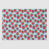 Papier Mousseline Motif de fraises sucrées (Recto)