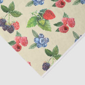 Papier Mousseline Motif de framboise d'aquarelle (Détail)