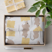 Papier Mousseline Motif de fromage mignon rongeur de la souris (Cadeau)