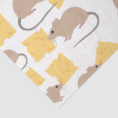 Papier Mousseline Motif de fromage mignon rongeur de la souris (Détail)